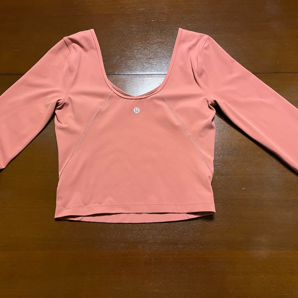 Lululemon Align Long Sleeve Brier Rose Size 4